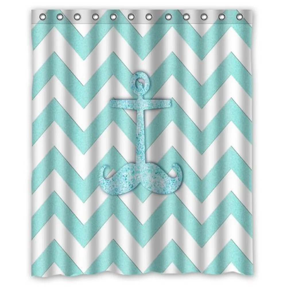 Инновационный дизайн блестки усы якорь бирюзовый синий шеврон плесени