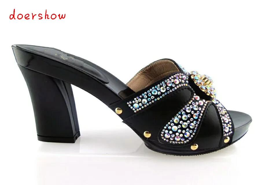 Doershow Новое поступление обувь в африканском стиле для взрослых женщин на высоком