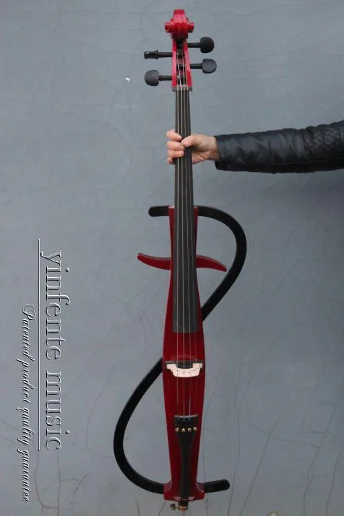 4/4 violoncello черная электрическая Виолончель из цельного дерева чудесная звуковая сумка с бантом Yinfente
