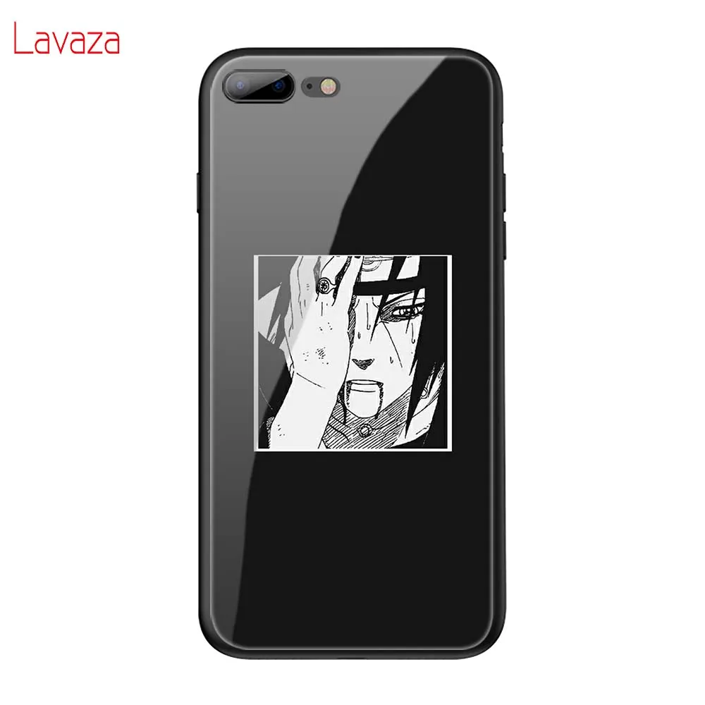 Lavaza Наруто Итачи Учиха закаленное стекло мягкий чехол для iPhone 6 6S 7 8 Plus 5 5S SE XR X XS 11 Pro MAX чехол