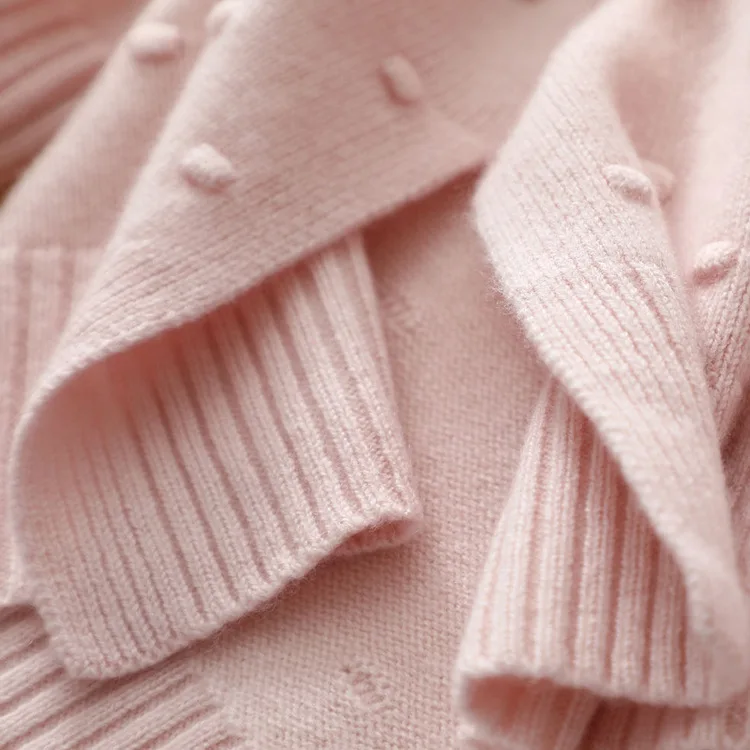 Shuchan Warm Knitted Sweater For Women 100% Cashmere Women's Turtleneck Pullovers Dot Clothes Winter Womens 2018 | Женская одежда