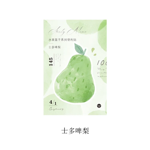 Fruit(1) 1 шт. 30 листов акварельные фруктовые стикеры Самоклеющиеся блокноты для заметок N Times стикеры бумага липкие памятки школьные офисные принадлежности - Цвет: Fruit(1)