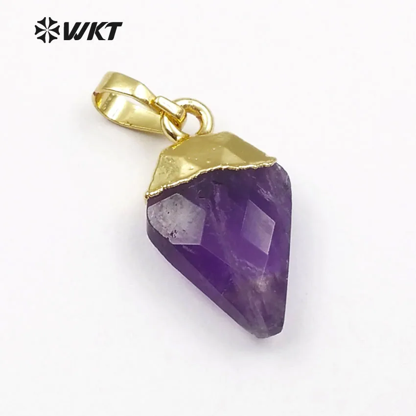 WT P1401 крошечная Стрела В Форме Натурального Камня кулон из нескольких камней с