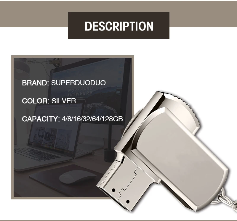 Карта памяти USB2.0 16 ГБ, Флешка 32 Гб 64 Гб 128 ГБ, usb флеш-накопитель, высокоскоростной флеш-накопитель, карта памяти USB, кольцо для ключей