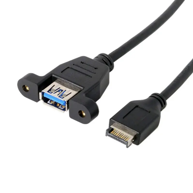 USB 3 1 Разъем передней панели для 0 типа A Женский удлинитель 50 см Тип крепления