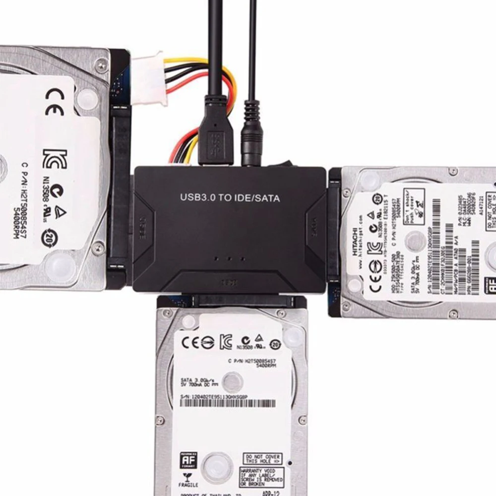 Конвертер IDE и SATA в USB 3 0 внешний адаптер для жесткого диска с тремя жесткими