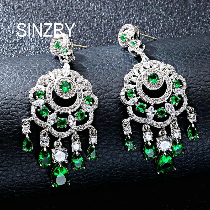 

Женские серьги-подвески SINZRY, с фианитами, в богемном стиле