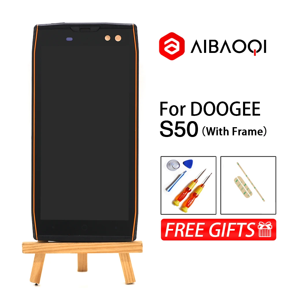 AiBaoQi 5,7 дюймовый сенсорный экран+ 1440x720 ЖК-дисплей в сборе Замена для телефона Doogee S50