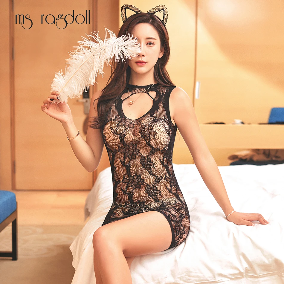 Женские ажурные Экзотические костюмы ms ragdoll откровенное кружевное сексуальное