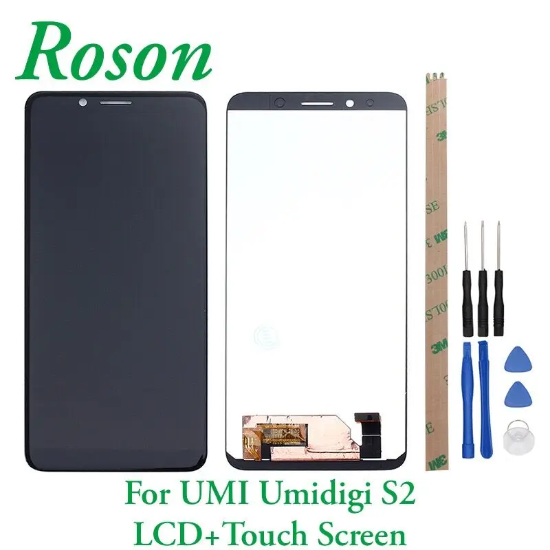 Roson для UMI umidigi S2 F602517VA ЖК дисплей Дисплей и Сенсорный экран + рамка Digitizer Замена