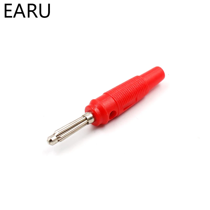 10pcs 4mm Banana Plug High Current Insulated Shrouded Stackable Connector Screw Connection Connectors | Обустройство дома