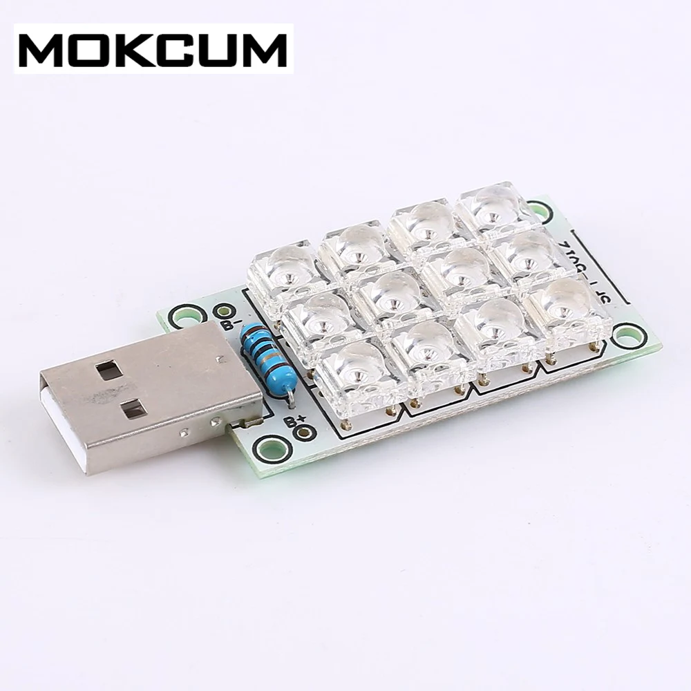 5 В USB светильник 12 Светодиодный s лампы Супер яркий светодиодный piranha