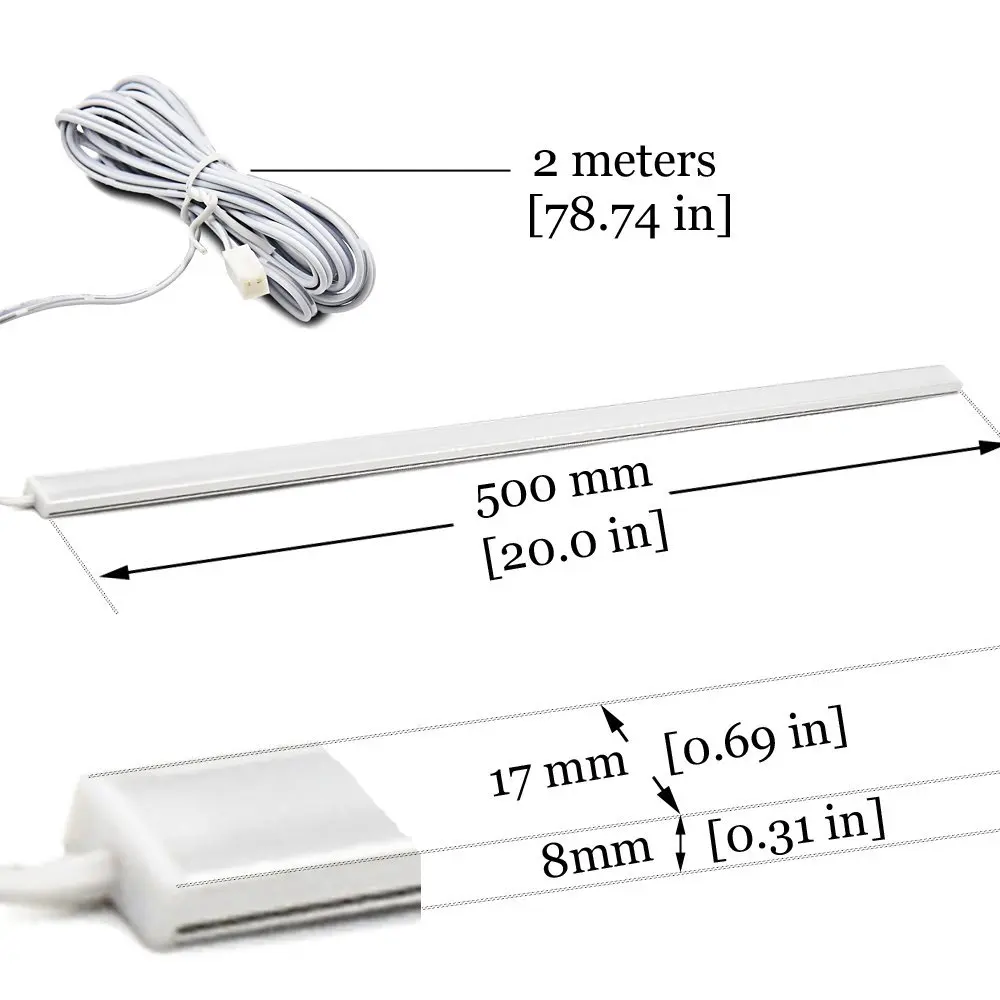 Dimmable кухня под шкаф жесткая полоса 3 м 0 5 10 Вт бар свет комплект 12 В в светодио дный