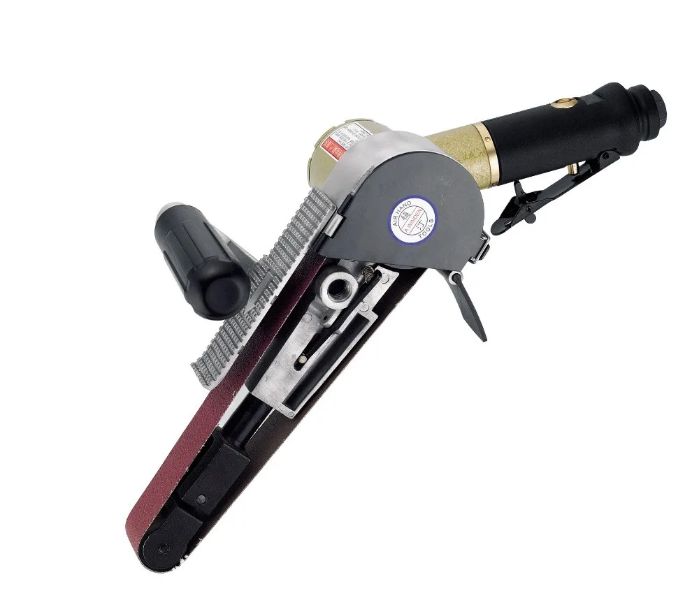 Пневматическая ленточная машина с двумя ручками шлифовальная зеркальная