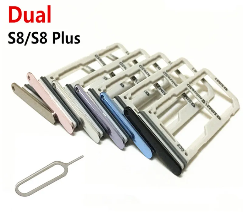 Две sim-карты лоток/лоток для карт памяти Micro SD Держатель для samsung Galaxy S8 G950/S8 Plus G955