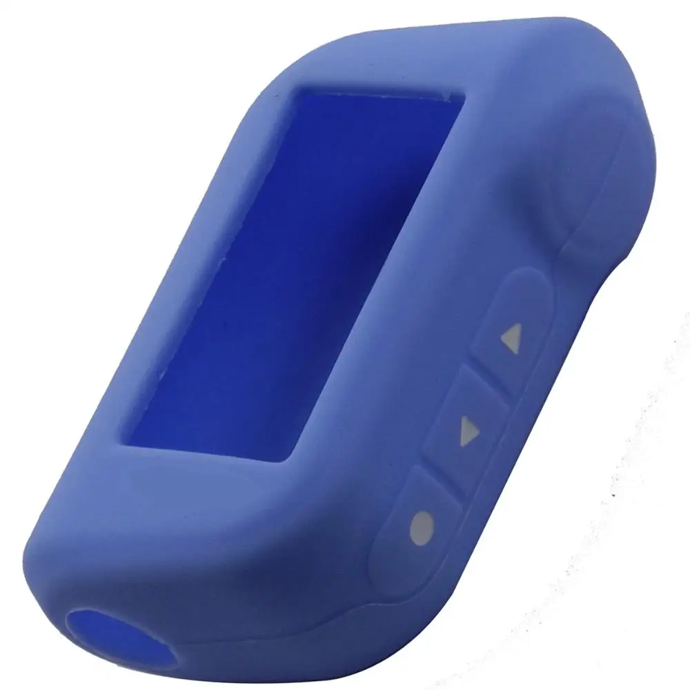 30xLight Blue Jingyuqin 30X автомобильный чехол для ключей Starline A93 A63 Русская версия двухсторонняя Автомобильная сигнализация ЖК-пульт дистанционного управления силиконовый защитный чехол - Название цвета: 30xLight Blue