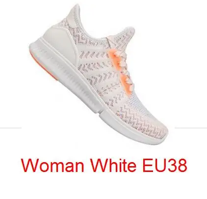 Woman white EU38 Xiaomi Mijia спортивная обувь, кроссовки Высокое качество Профессиональный Мода IP67 Водонепроницаемый спортивной обуви с посылка коробка - Цвет: Woman white EU38