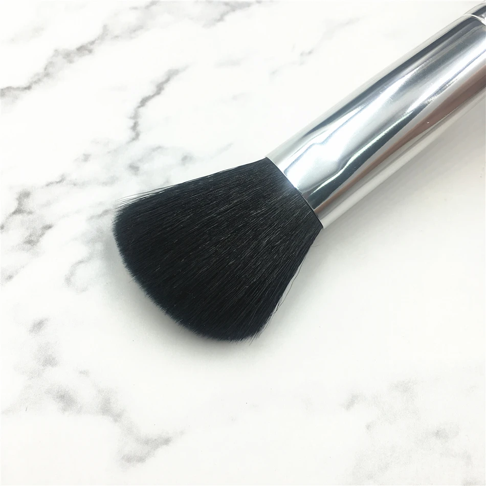 Высококачественная косметическая кисть для румян с угловатым наклоном M104 из черного натурального козьего волоса Beauty Cosmetic Tools