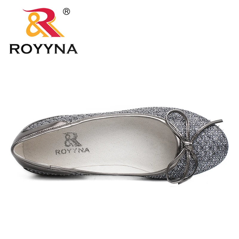 ROYYNA/Новые модные женские туфли-лодочки женские модельные туфли с бантом женские офисные туфли без застежки женские свадебные туфли с круглым носком