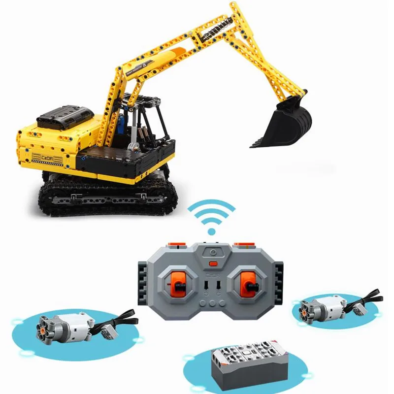 Technic RC строительные блоки Дистанционное управление грузовик гусеничный экскаватор модель бульдозера игрушки для мальчика совместимый подарок с L бренд