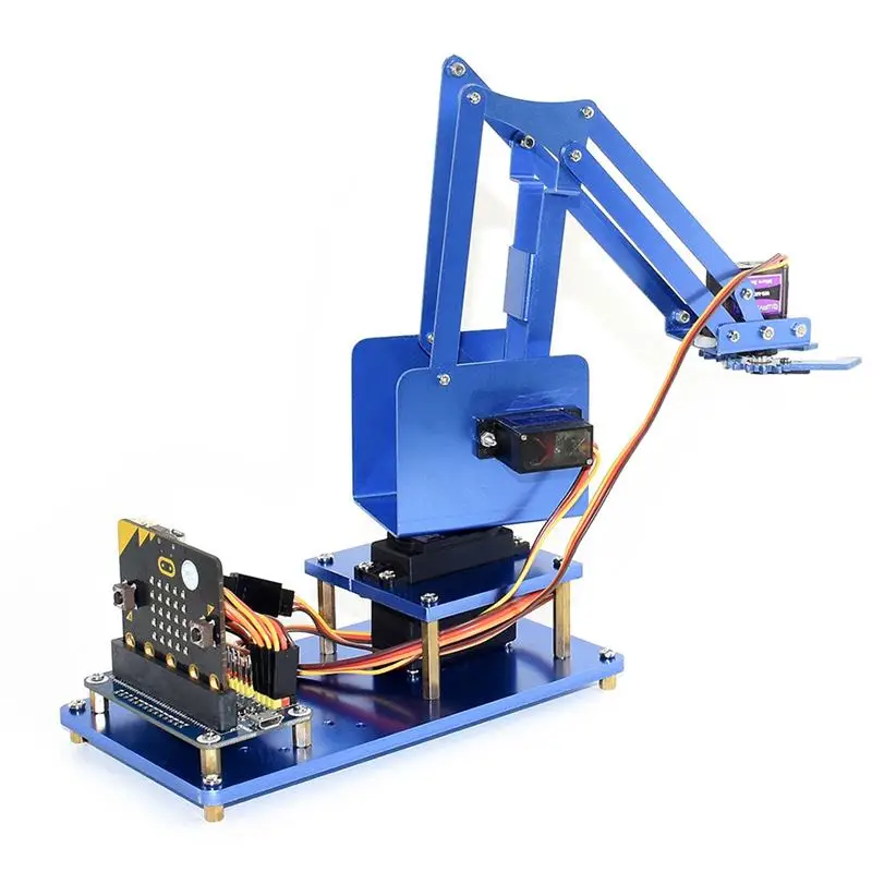 Waveshare DIY Micro: бит Металл 4DOF RC робот рука комплект с цифровыми сервоприводы