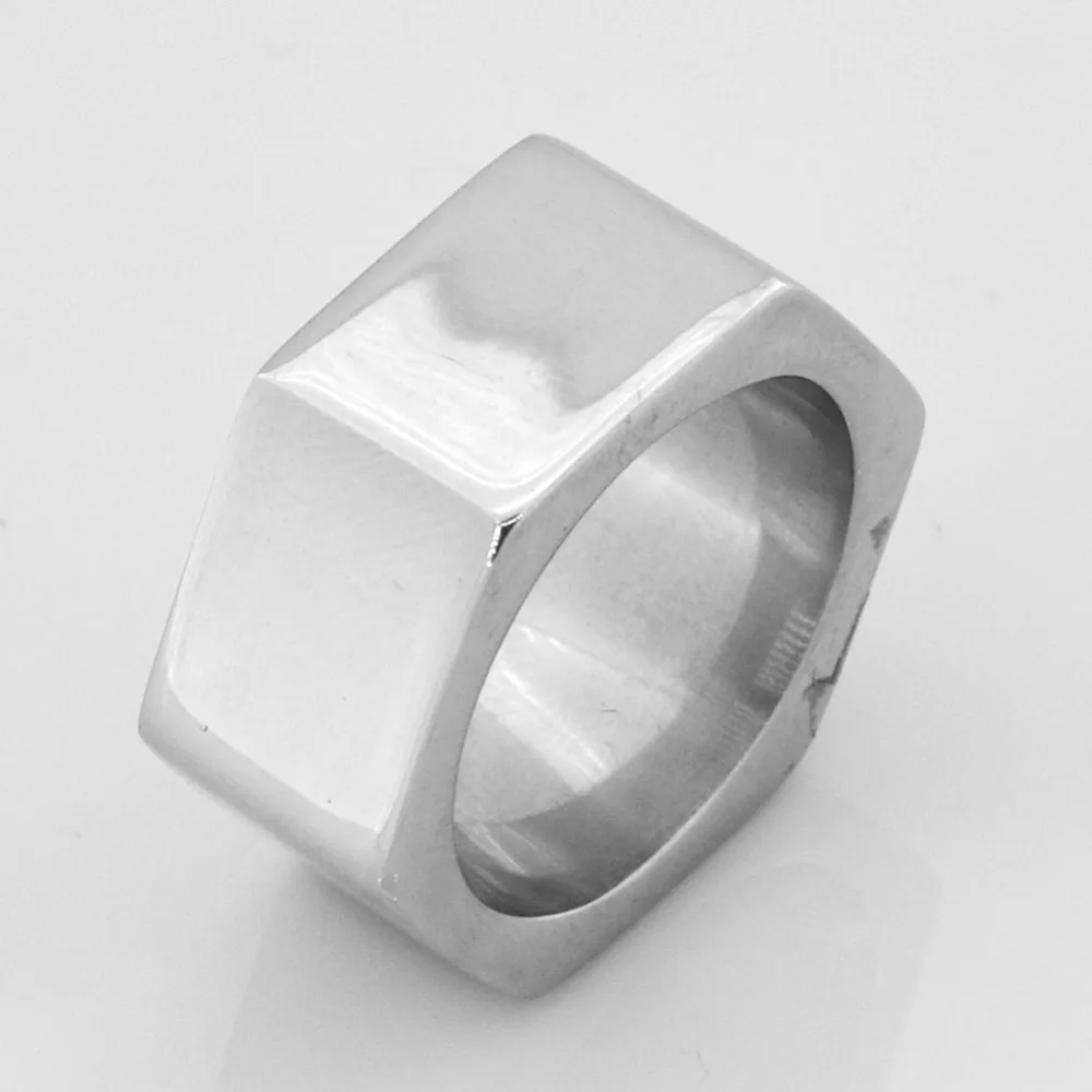 Fanssteel ювелирные изделия из нержавеющей стали гравируемый простой шестигранный