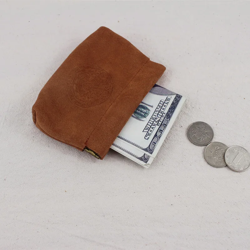 LEACOOL спилок кожа недорогой кошелек для мелочи автоматическая весна Монета Сумка