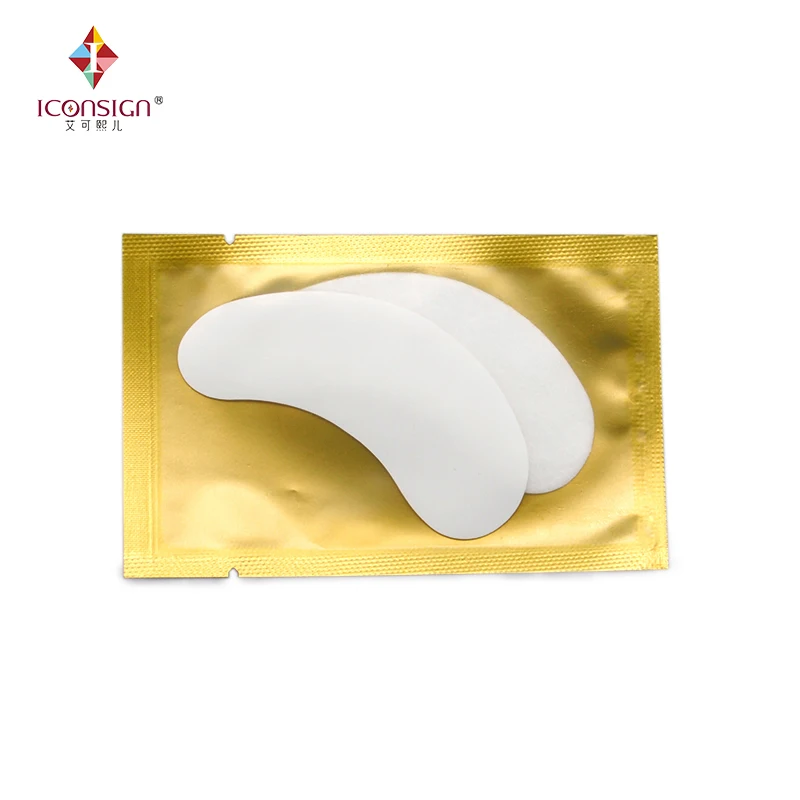 

200 pairs/box eyelash extension eye pads Lint free eye gel patches gold bag Eye Sticker patch for eye
