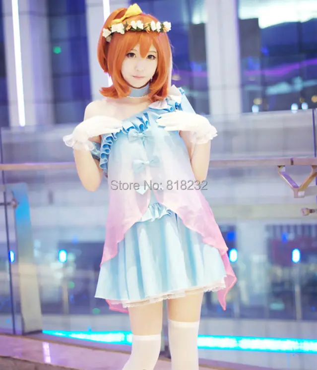 Шифоновое платье-футболка Love Live Yume no Tobira Dreams Gate Kousaka Honoka Униформа наряд аниме