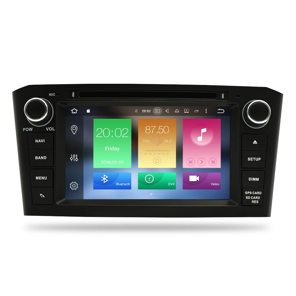 Android 9,0 автомобильный dvd-плеер Радио Мультимедийный стерео для Toyota Avensis T25 2003-2008 Авто аудио радио wifi gps навигация 4 г ram