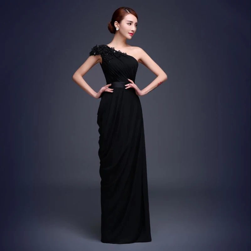 Аппликации вуаль 2018 Новый Для женщин элегантные длинные платья вечерние