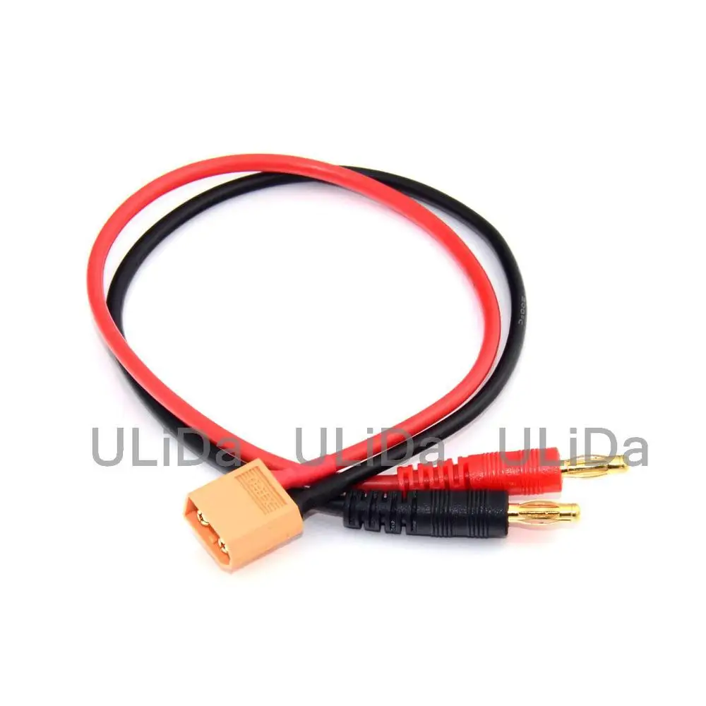 

New XT60 4mm Banana Bullet Charge Charging Cable 14AWG Plug connector NiMh Lipo