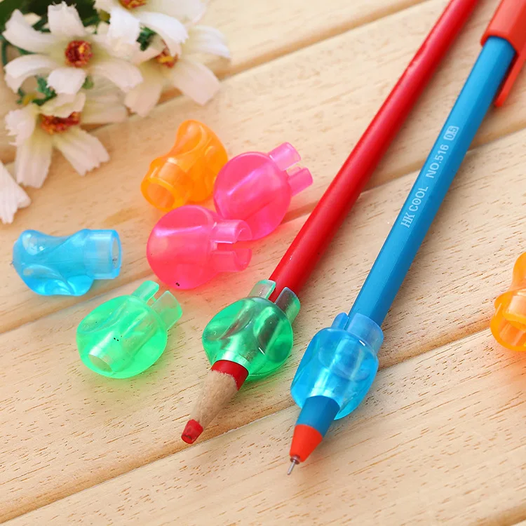 8 PCS New Children Students Pencil Holding Practise Dolphin Fish Writing Posture Correction Device Silicone Hold a Pen Corrector