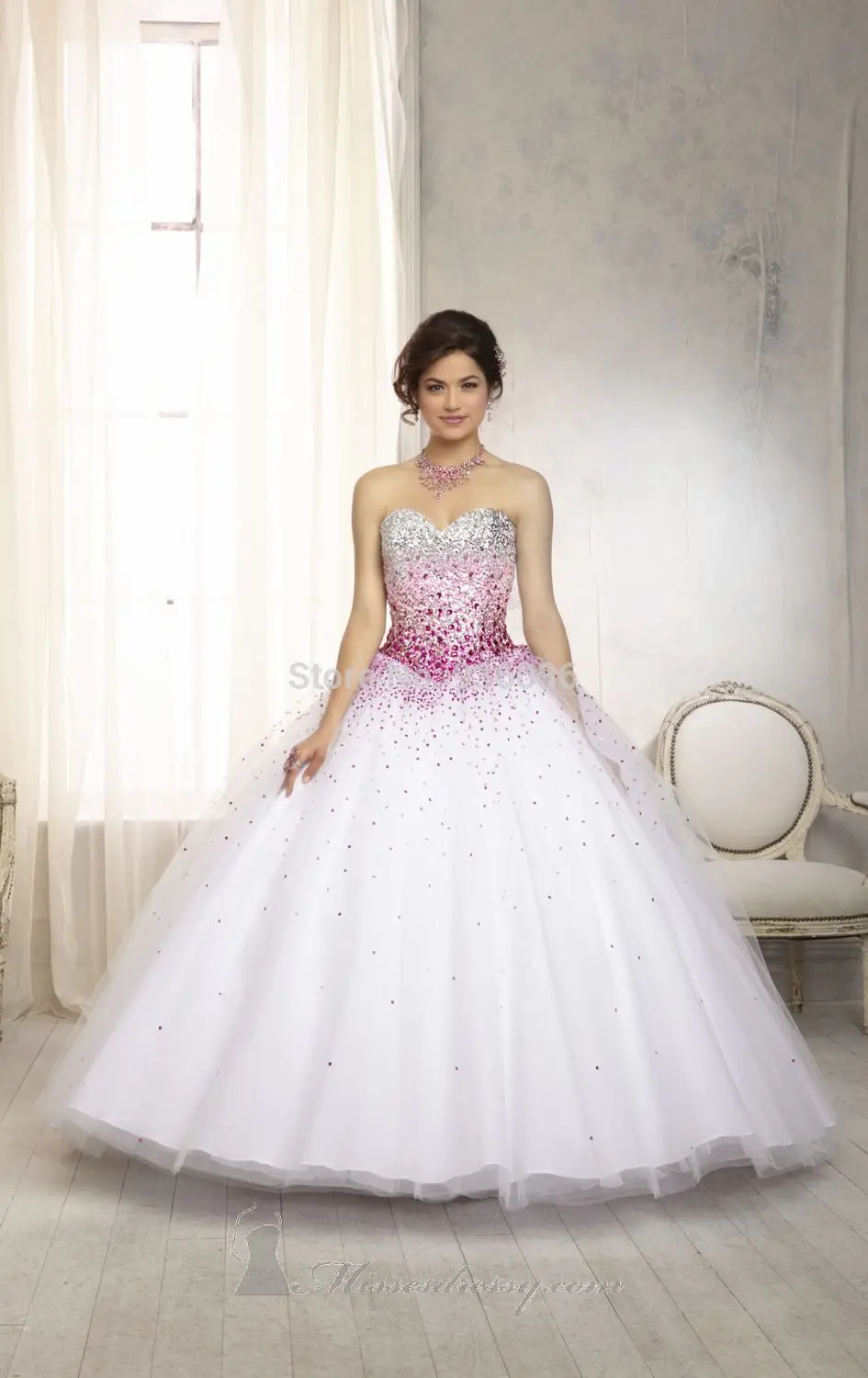 Wholesale Prom Dresses Elegant Corset Plus Size Quinceanera Girl Built-In Bra Sweetheart With Jacket Short Beading Ba 2015 Cheap | Свадьбы и