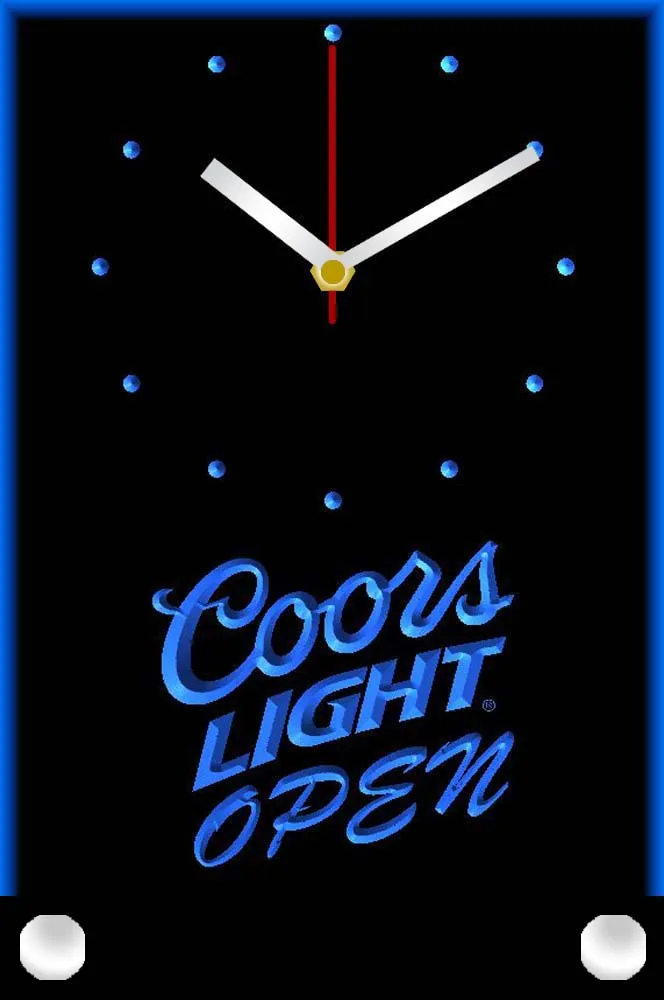 

Tnc0007 светлые пиво Coors настольные 3D светодиодные часы
