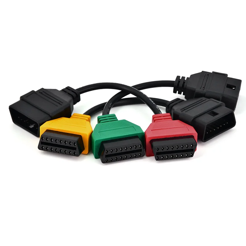 3 шт./лот для Fiat Ecu Scan адаптер разъем Fiatecuscan OBDII ODB2 EOBD 16 Pin кабель Fiat|Кабели и