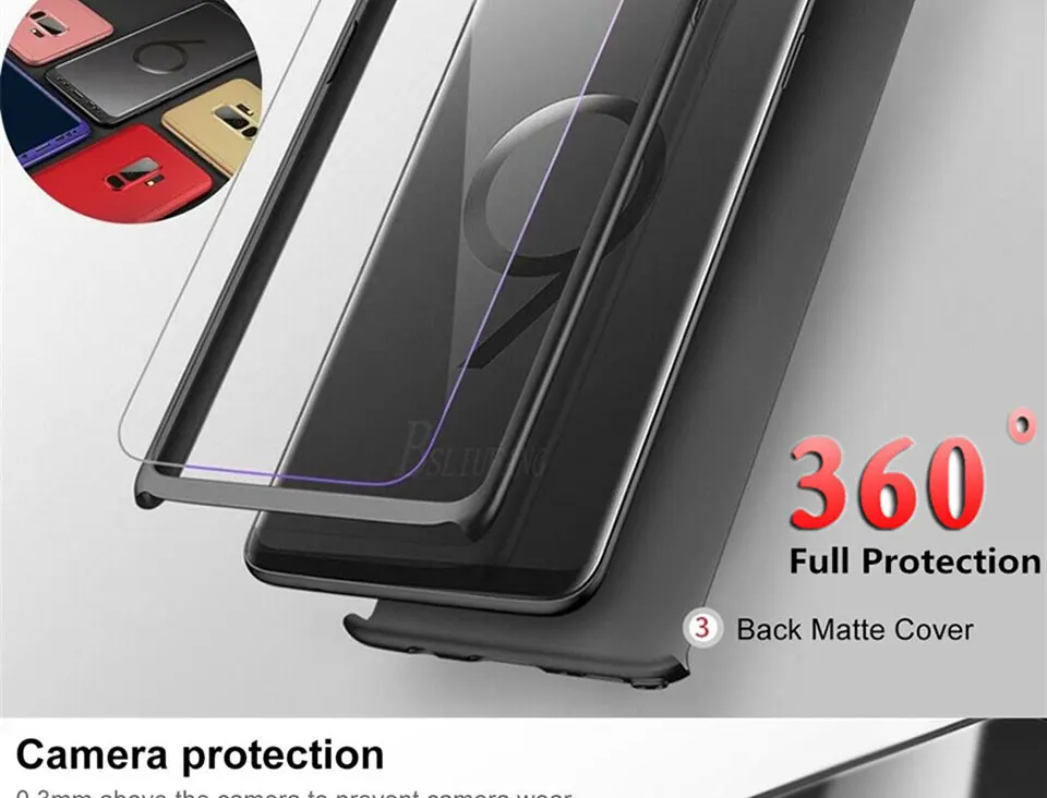Luxury 360 Degree Full cover Case For Samsung Galaxy S10 S9 S8 Plus S7 Edge Shockproof Phone Cases For Samsung Note 8 9 Case