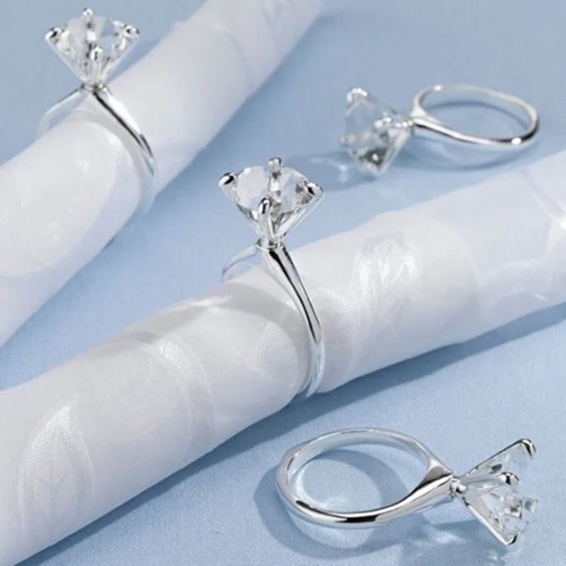 50 шт./лот Мода со стразами свадебные туфли с застежкой на салфетница Свадебные