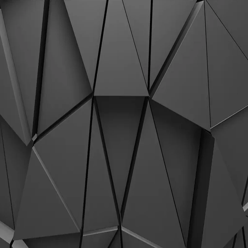 Пользовательские Настенные обои 3D стерео геометрические абстрактные серый треугольник фото обои Гостиная ТВ диван спальня фон Декор
