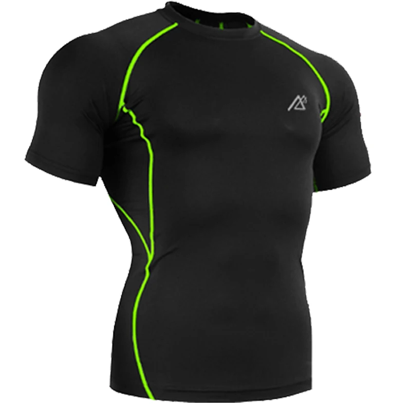 Men's Compression Shirts Prints Fitness Training Running Skin Tights MMA GYM Yoga Tshirt | Спорт и развлечения