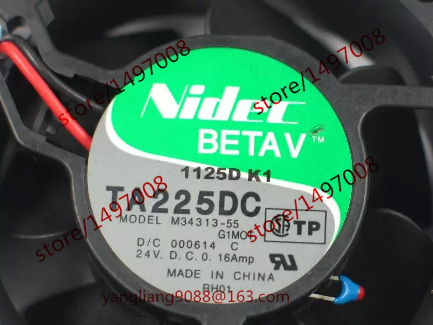 Вентилятор охлаждения сервера Nidec M34313 55 G1MOT TA225DC DC 24V 0.16A|square fan|server fandc 24v fan |