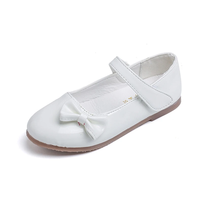 COZULMA Girls Bow Princess Shoes Kids Flat Causal Fashion Sneakers Children Non-Slip School Size 26-30 | Детская одежда и обувь