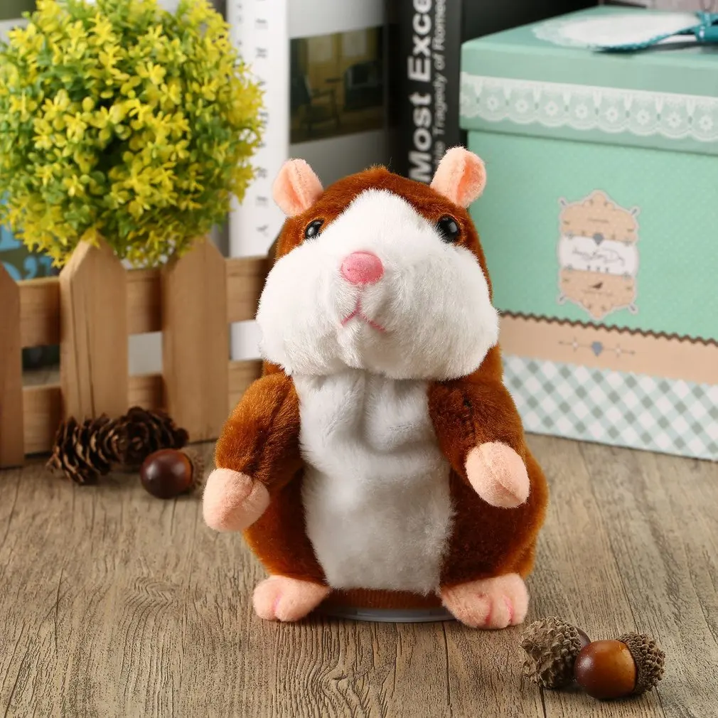 Говоря Хомяк Мышь Pet плюшевая детская игрушка кивая ходить звука говорящий хомяк мягкие игрушечные зверушки Детские Образовательные Подарки