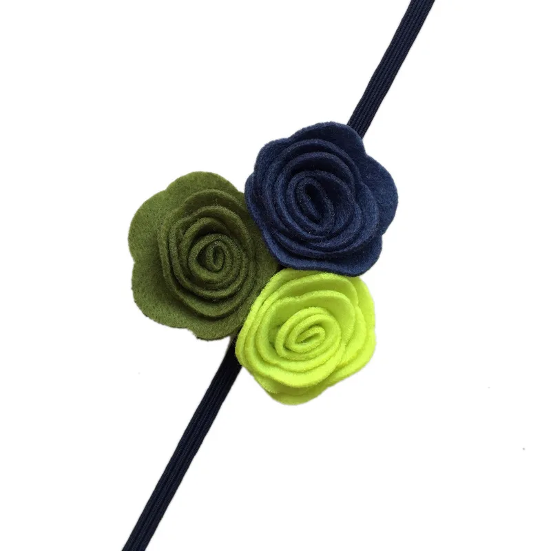 Top Girls Felt Rosette Flower Headband Kids Children Headbands 36pcs/lot | Аксессуары для одежды