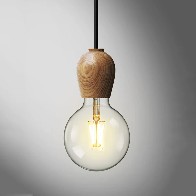 Современный Подвесной деревянный светильник простой внутренний подвесной в