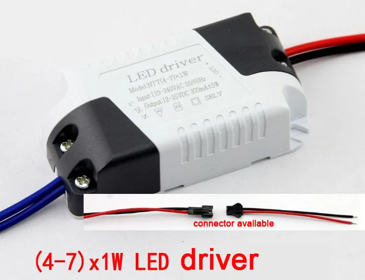 

50X high PFC (4-7) *1W constant current led driver input voltage AC85-265V output voltage 12-25V 300mA express free shipping