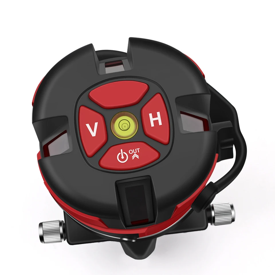 Красный лазерный уровень измерительные инструменты 5 линий 6 точек 360 градусов поперечная линия роторный уровень строительные инструменты лазерный уровень