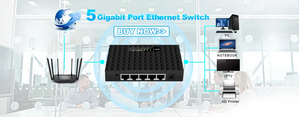 8-портовый гигабитный сетевой коммутатор Gigabit Ethernet умный настольный коммутатор 10/100/1000 Мбит/с Fast Vlan коммутатор Gigabit Ethernet сетевой коммутатор Gigabit Lan концентратор