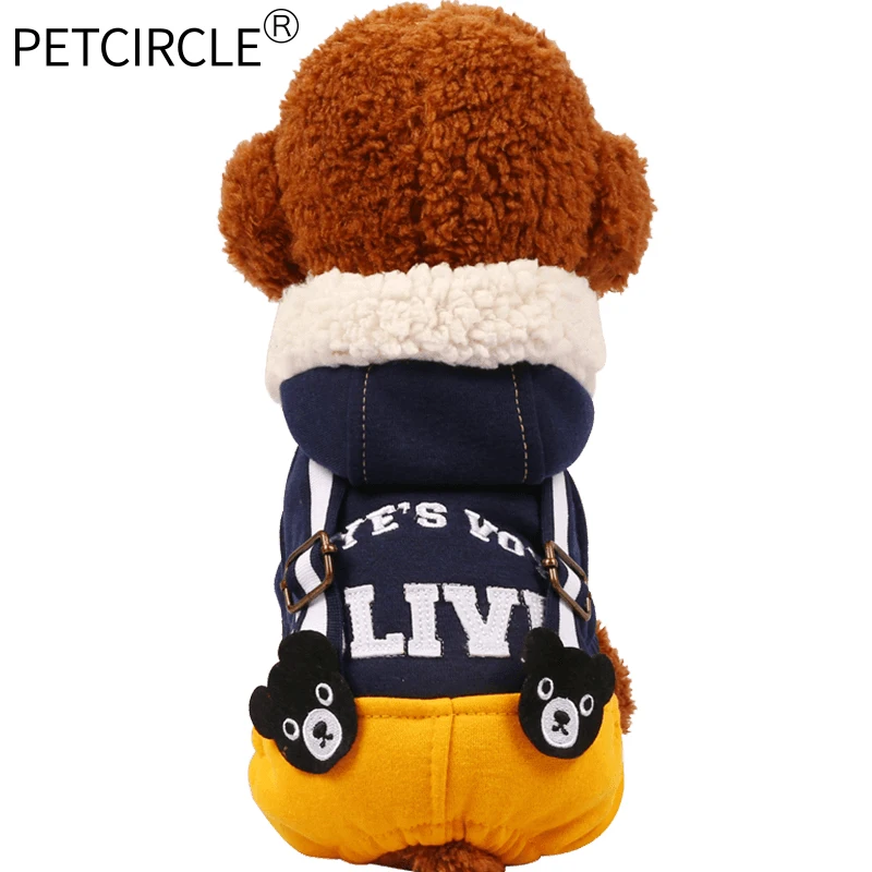 PETCIRCLE новые толстовки для собак Куртки Одежда для собак зимние милые комбинезоны для собак теплое пальто для собак для чихуахуа