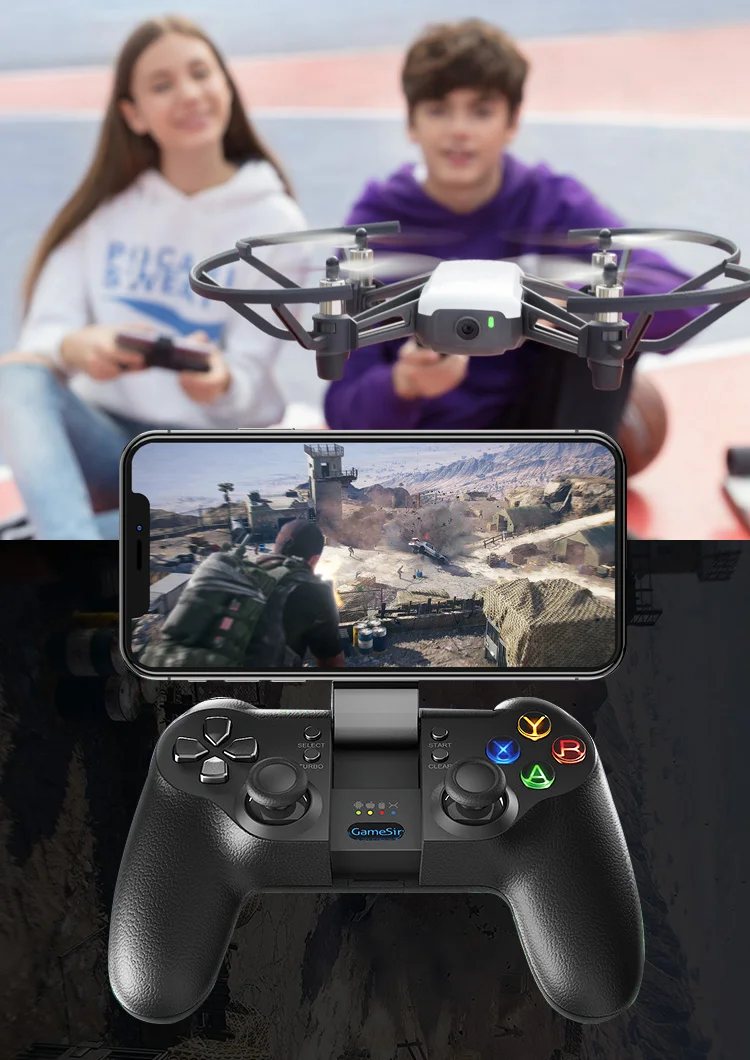 GameSir T1s Bluetooth беспроводной игровой контроллер геймпад для DJI tello для Android/Windows PC/VR/tv Box/PS3